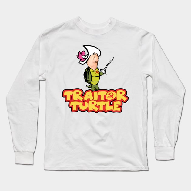 Traitor Turtle Long Sleeve T-Shirt by My Geeky Tees - T-Shirt Designs